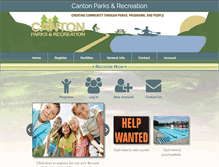 Tablet Screenshot of cantonrec.org